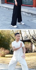 Martial arts leader’s new martial arts suit men’s spring autumn short sleeve