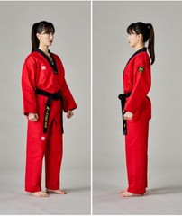 MOOTO MTX Scarlett Red Color Uniform WT Demonstration Team Dobok Performance