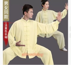 Unisex Cotton Shaolin Tai Chi Uniform Kung Fu Wing Chun Wushu Suit Martial Arts