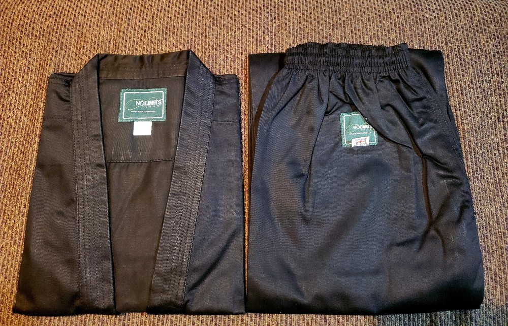 Vtg Martial Arts Karate Suit Heavyweight Fabric Top-Bottom No Limits Gear Sz 6
