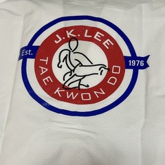 Martial Arts Uniform Size 190 Top Bottom And Belt JK Lee Tae Kwon Do Uniform