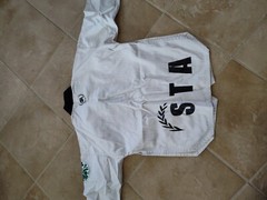 Adidas Taekwondo Uniform – WTF – Top and Bottom White 00 (130 CM )