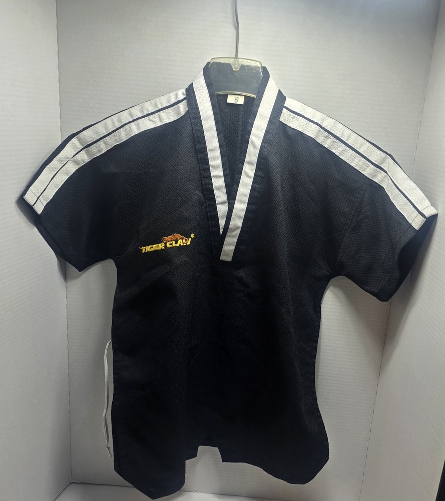 Tiger Claw Lightweight Tae Kwon Do Uniform Gi Black size 0