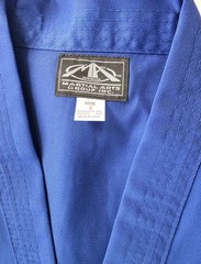 Youth Blue Martial Arts Uniform Set Top + Pants No Belt Sizes 1 & 4