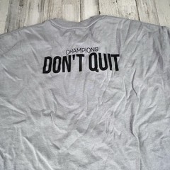 Vintage TKD Taekwondo Shirt 2005 CHAMPIONS DONT QUIT Size Large