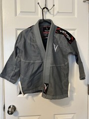 Vector Sports Brazilian Jiu Jitsu Gi Top Size K3 Gear Up Attila Series Gray Kids