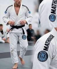 Mathouse Heritage BJJ Gi White Size A2L Brazilian Jiu Jitsu Kimono Long