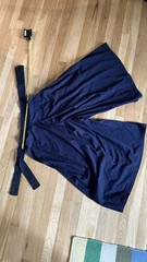 Black Kendo Uniform Set Jacket Pants Tabi Boots Hood Size M/shoes 8. Complete