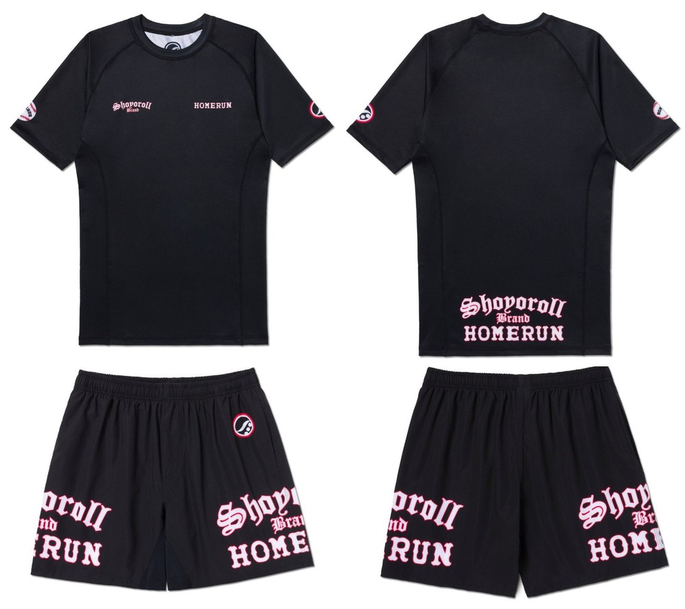 Shoyoroll Batch #169: Homerun Rash Guard SS & DT Shorts Bjj Kimono