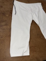 Tatami Nova Jiu Jitsu Gi Men’s Fighter Pants White Sz 40X30 Baggy MMA Wear