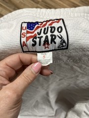 Martial arts Judo Star uniform youth size 5 heavy white cotton jacket pants belt