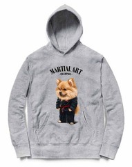 Orange Pomeranian Dog Martial Arts Master Judo Uniform Karate Uniform Hoodie