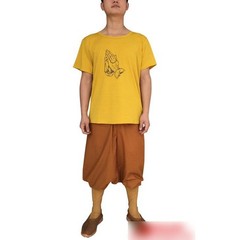 New Summer Buddhism Meditation Lohan T-shirt Monk Lay Unisex Cotton Tank Tops