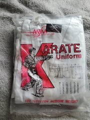 Rare Vintage 1985 Asian World Of Martial Arts AWMA Gi Karate Set Size 6 (XL)
