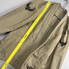 Warrior Jiu Jitsu Gi A2 Jacket BJJ Kimono Made in USA Mens Uniform Tan Taekwondo