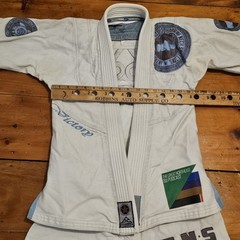 Crash Kimono Womens F2 Short White Gi BJJ Top & Bottom Pants Set Jiu-jitsu Worn