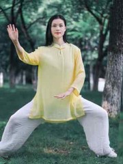 Kung Fu Shirts Wing Chun Training Vintage Sport Tops Martial Arts Taichi Uniform