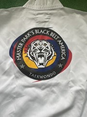 Taekwondo Gi Kids Size 1/150 White 2-Piece Used