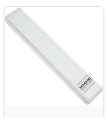 Macho 1 1/2” White Belt Size 5
