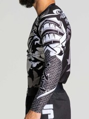 Fuji MMA BJJ Jiu Jitsu Long Sleeve LS Rashguard Rash Guard – Musashi Black/White