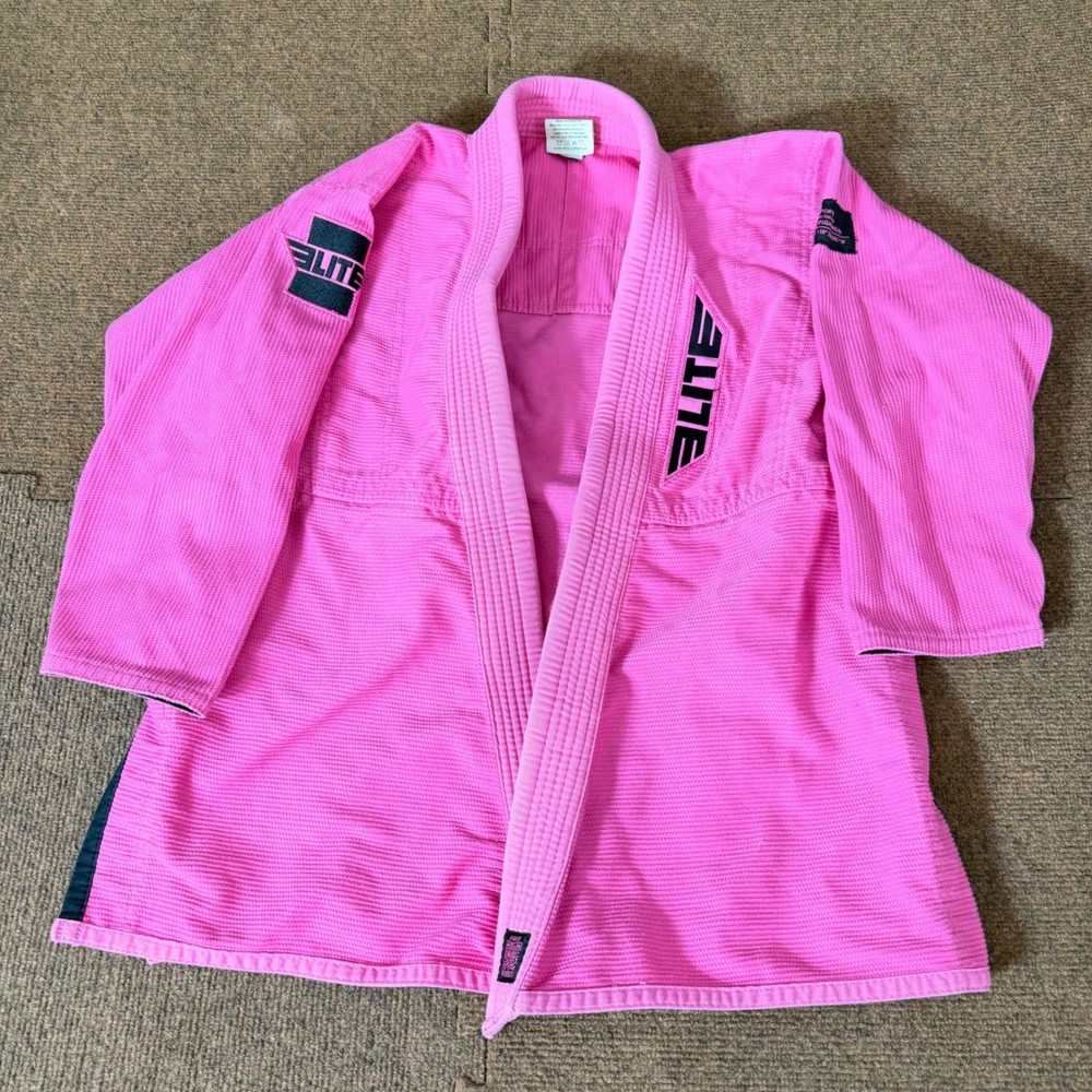 Elite Sports Pink BJJ Gi Jacket Womens Size F0 Martial Arts Jiu Jitsu Kimono
