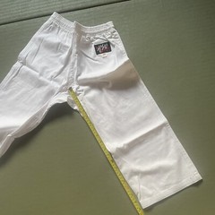 Karate Gi HSU Medium weight White 100% Cotton Size 000