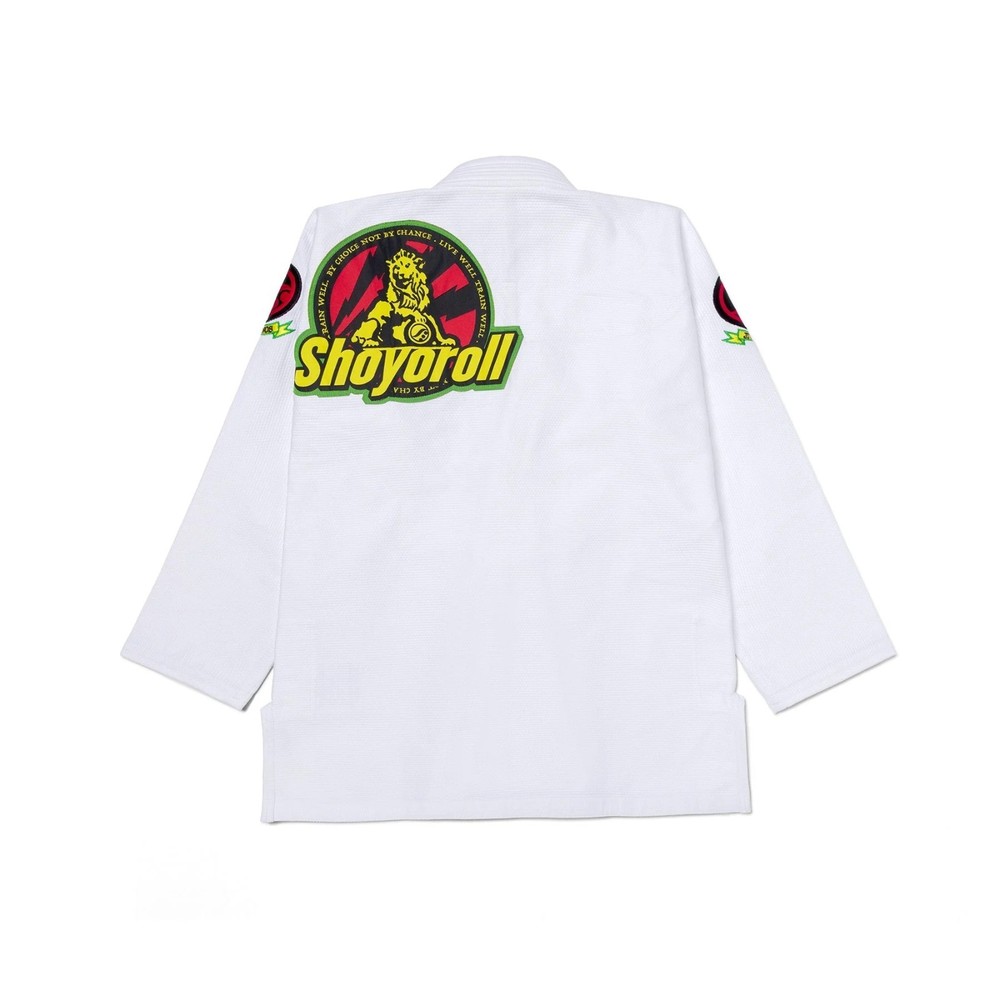 Shoyoroll Rasta Competitor White BJJ Gis MMA JIU JITSU Kimono 450 GSM With Bag