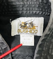 Bushido Gi Size 0/140 Martial Arts Supplies BJJ Jui Jitsu Black With Patches
