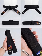 Dragon Fight Brazilian Jiu Jitsu Gi Belt Hybrid Weave For Karate Uniform B.N