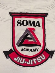Break Point BP A3 White Uniform Top Soma Academy Jiu jitsu MMA Adult w/CK Belt