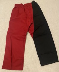 Century Martial Arts Karate Taekwondo Uniform Set Red Black Size 2