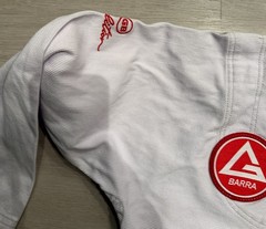 Gracie Barra Equipe GB1 Pro BJJ Gi White A3 Competition Legal Jiu Jitsu Kimono