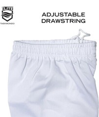 Elite Lightweight Taekwondo Gi / Uniform White Top Pants And Belt Size 3