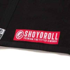 Black BJJ Gi Shoyoroll Cut RVCA Batch 136 Competitor Retro BJJ Uniform 450 GSM