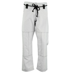 White BJJ Pants Jiu Jitsu Gi Martial Arts Grappling Training Trousers Ripstop