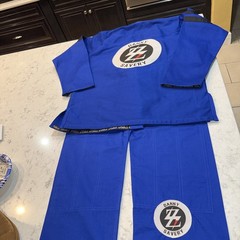 Danny Savery Jiu Jitsu Gi Blue A2 BSBJJ Kimono Uniform Set Jacket Pants Adult