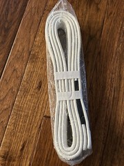 Elite Sports Unisex Traditional GI Jiu Jitsu Belt White Size A4 100% Cotton NEW
