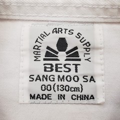 BEST Taekwondo Olympic Sport Martial Arts Uniform Gi 00 130cm Childrens Size 6/7