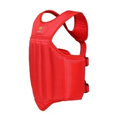 Wesing Martial Arts Muay Thai Boxing Chest Protector MMA Sanda Chest Guard Red
