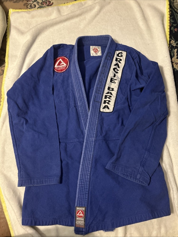 Gracie Barra Gi Adult A4 Kimono Jiu Jitsu Blue Top