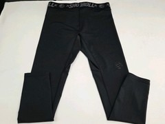 Shoyoroll Mens Black Mma Jui Jitsu Compression Leggings Black Logo L #8864