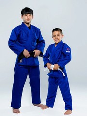 New Blue Fuji Sports Single Weave Judo Gi