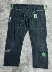 CTRL INDUSTRIES Gi Mens A1 Black Twill Jacket Pants Embroidered Set Jiu Jitsu