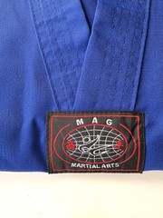 Youth Blue Martial Arts Uniform Set Top + Pants No Belt Sizes 1 & 4