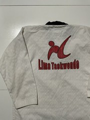 Vintage Adidas Taekwondo Korea AOP W.T.F. Martial Arts Uniform Top Shirt 190cm