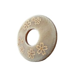 8mm SAKURA Patterned Leather Tsuba-Kendo accessories shinai tsub
