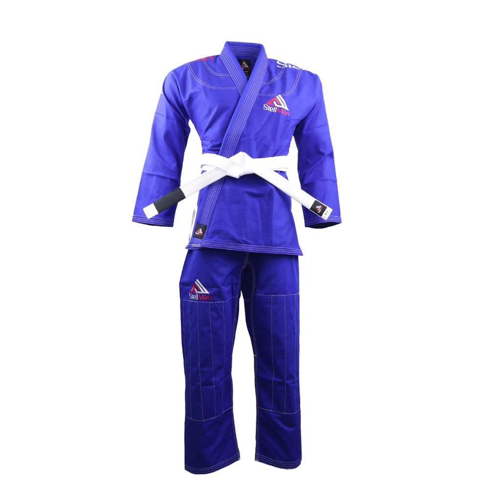 Stellman Core Brazilian Jiu Jitsu Blue 350gsm Grappling Fighting Uniform BJJ Gi