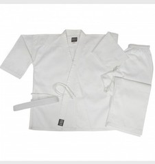 Bold Look 8.5 oz Super-Middleweight Karate Uniform White Big Kids Size 3