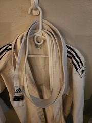 adidas adi JJ 220 Judo Gi Uniform White/Black Stripes Adult Unisex Size 190