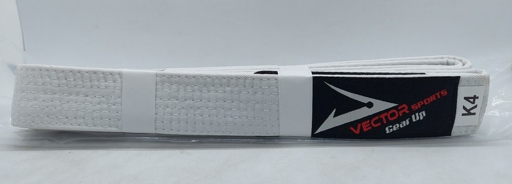 Vector Sports Gear Up K4 White Belt